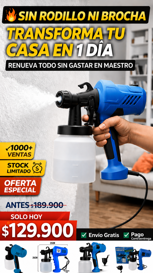 Pistola de pintura eléctrica + ENVIO GRATIS🎁